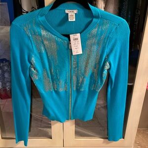 NWT! Cache zip cardigan, Size S